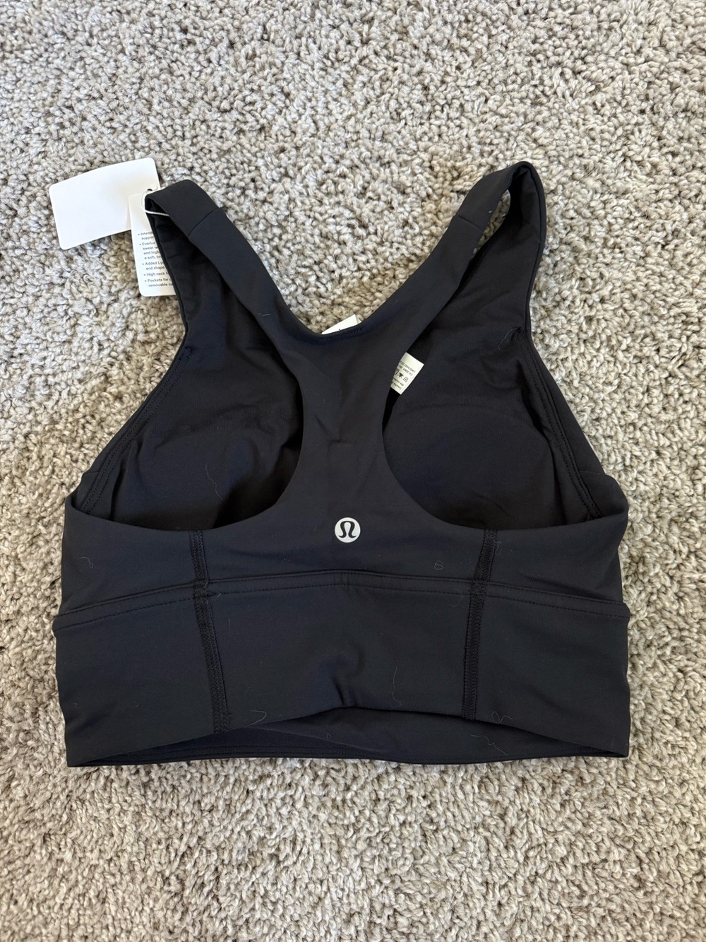 lululemon athletica Black Racerback Medium-Support Sports Bra